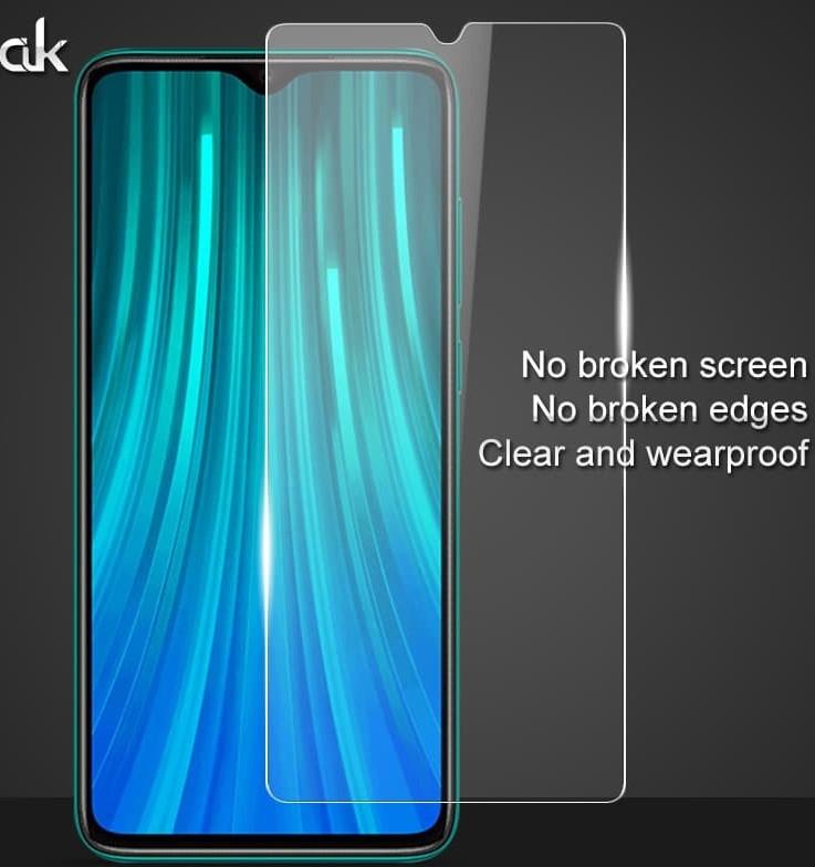 Kính cường lực trong suốt Xiaomi Redmi Note 8 Pro (Kèm miếng lau)