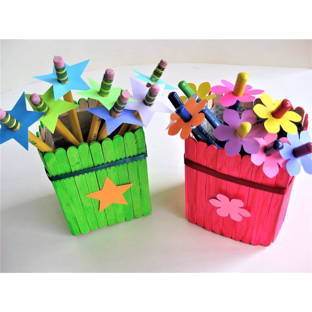 Que kem gỗ màu làm mô hình handmade