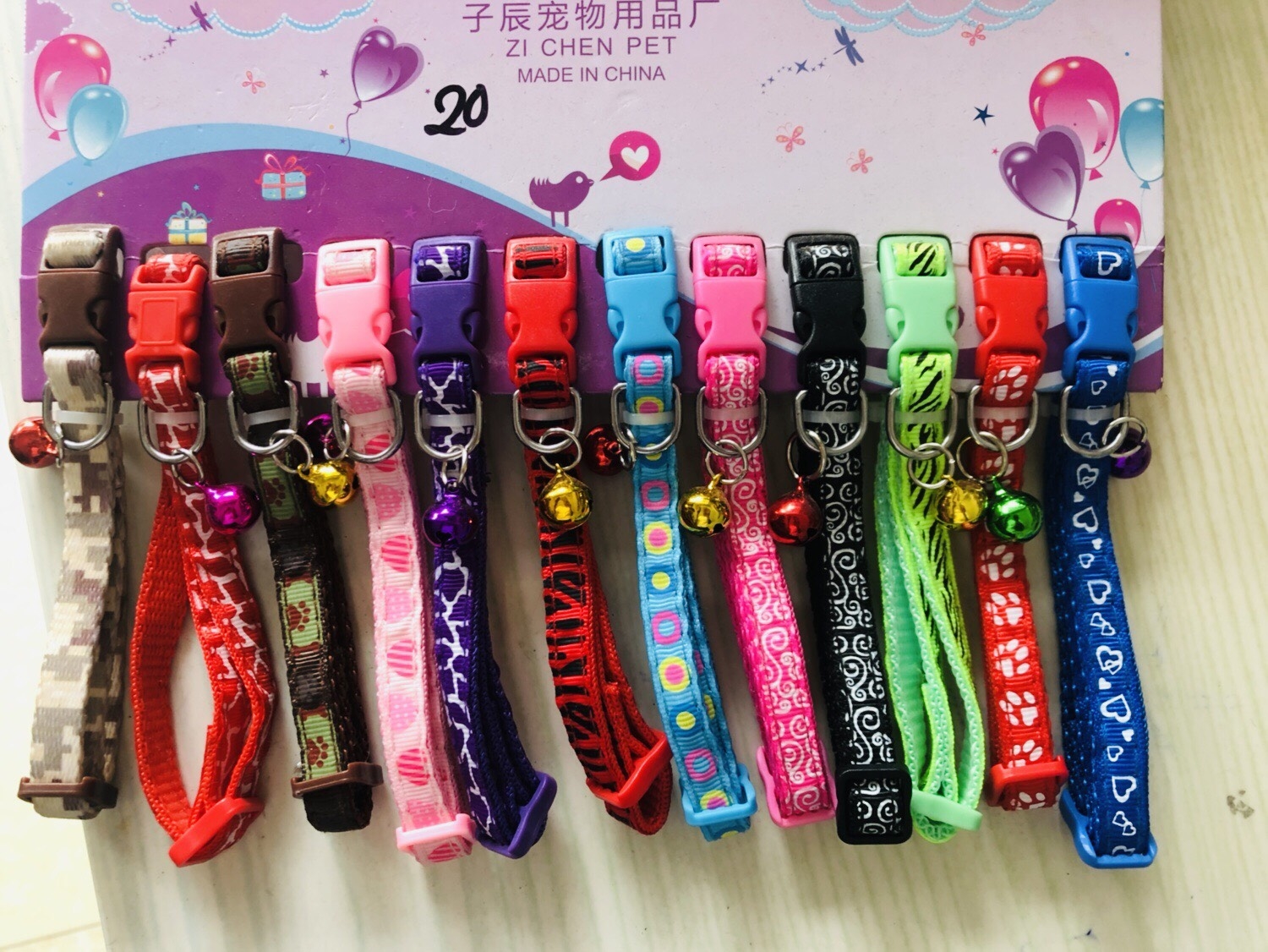 Vòng cổ 2 lớp cho chó mèo bản 1 cm