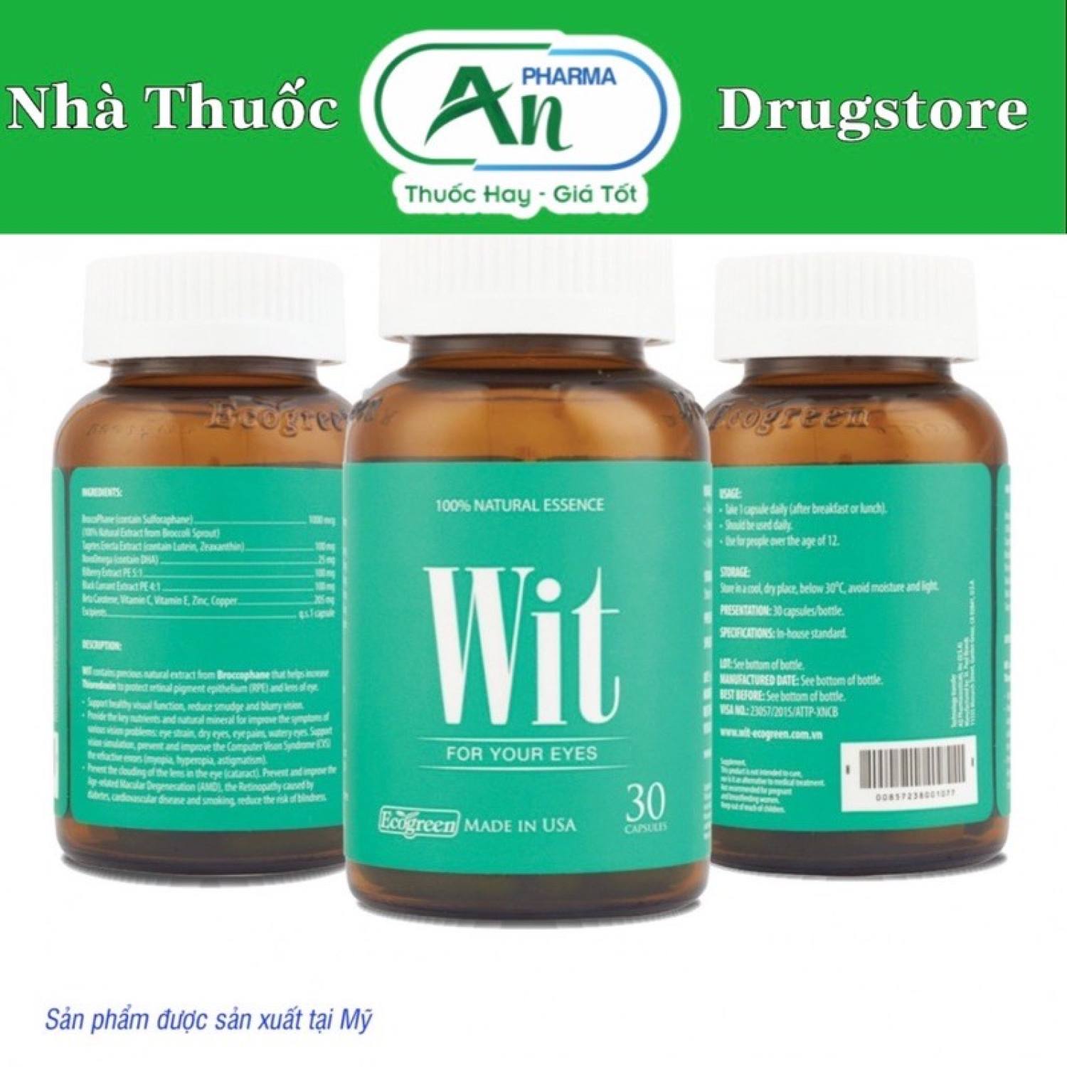 [CHÍNH HÃNG] WIT- Thực phẩm bảo vệ mắt , tăng cường thị lực