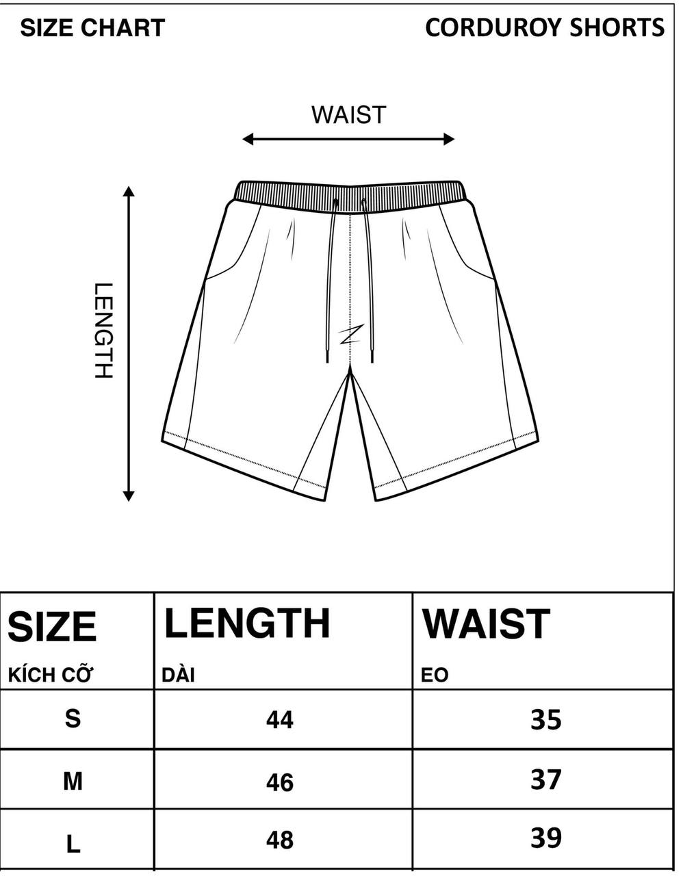 RIPOFFF Corduroy Shorts - Black