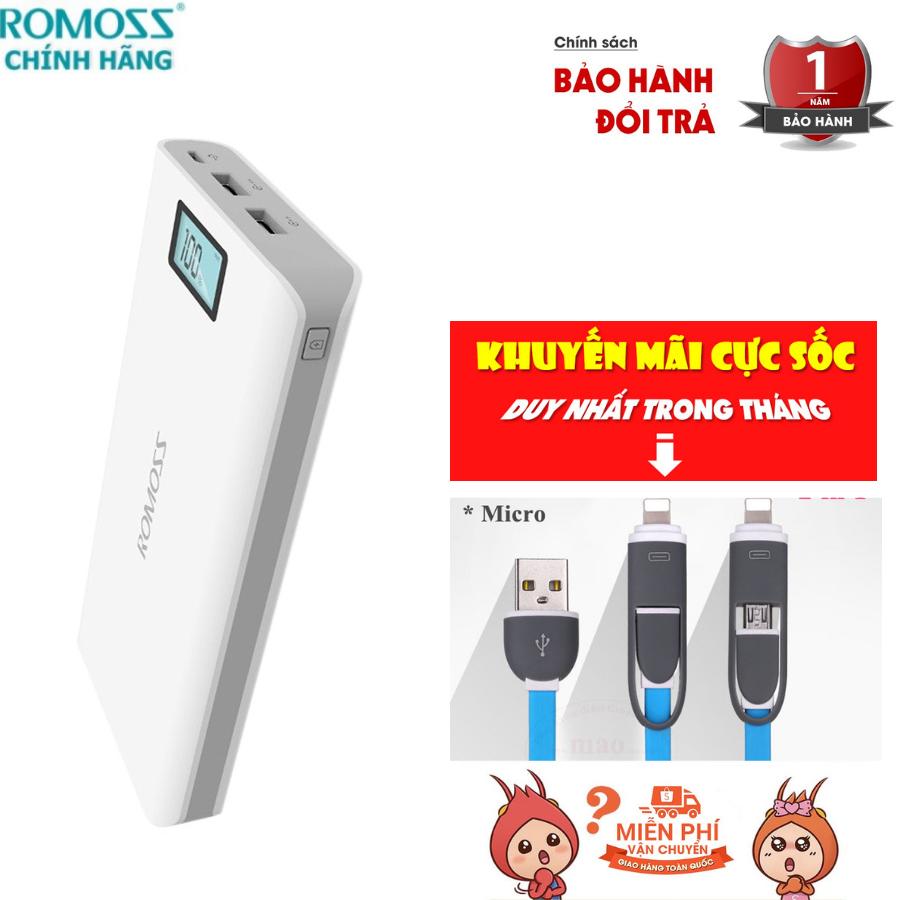 Pin sạc dự phòng 20000mah LCD6 - Tích hợp màn hình LCD - Hệ thống tự động ngắt