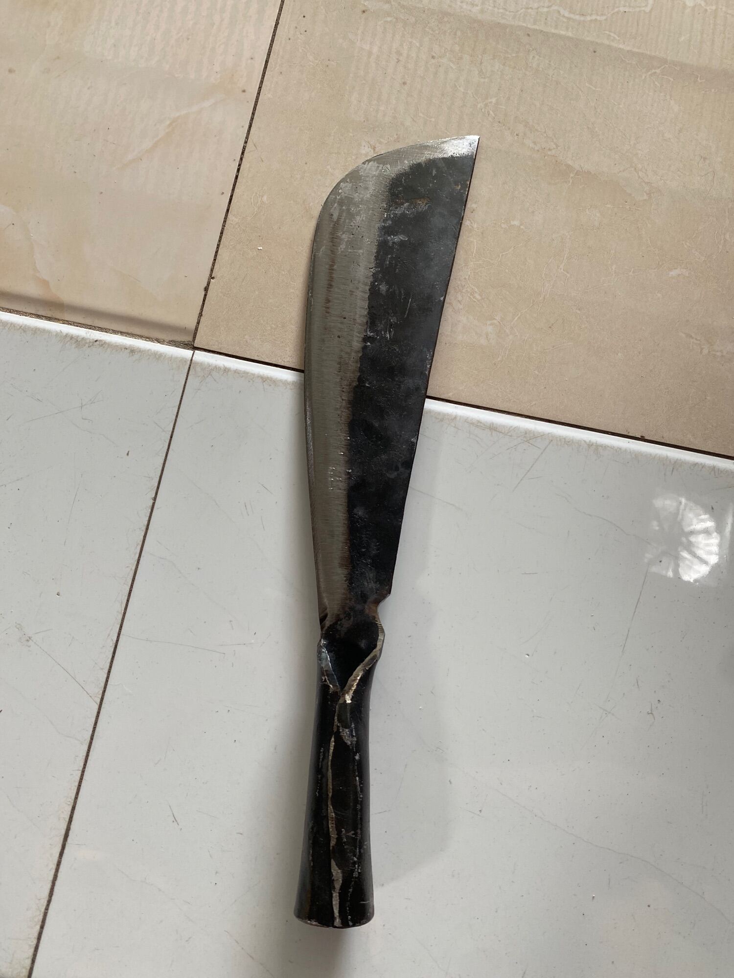 Dao yếm làm cá làm cỏ nhíp xe 100% bén muổi dài 45cm nặng 500g