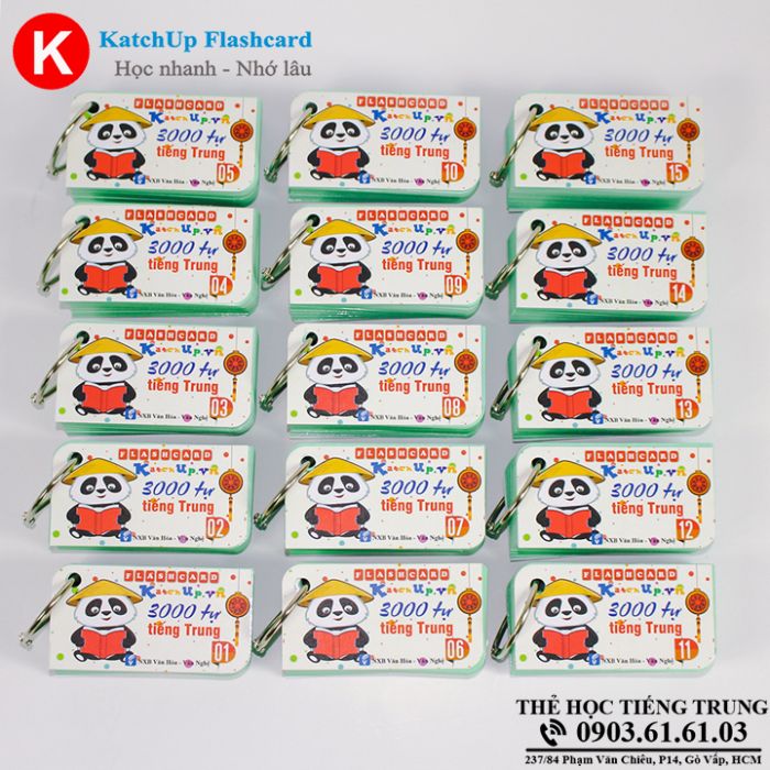 Bộ Flashcard 3000 Từ Vựng Tiếng Trung A (1500 từ)