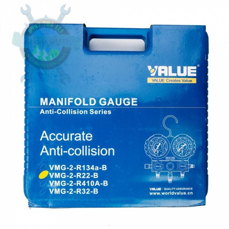 Đồng hồ gas R22 đôi VALUE VMG-2-R22-B
