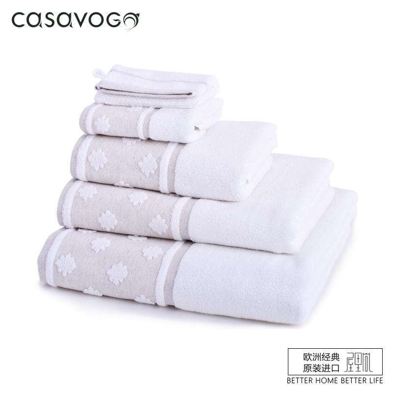 Bồ Đào Nha, Nguyên Đai Nguyên Kiện Hàng Nhập Khẩu Khăn Mặt Ai Cập Cotton Chất Lượng Cao Châu Âu Khăn Mặt Bông Mềm Mại Khăn Tắm Phù Hợp Với