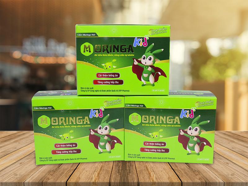 Thực Phẩm Chức Năng Cốm Chùm Ngây Moringa Kid  - Hỗ Trợ Bé Hấp Thụ  (20gói/hộp)