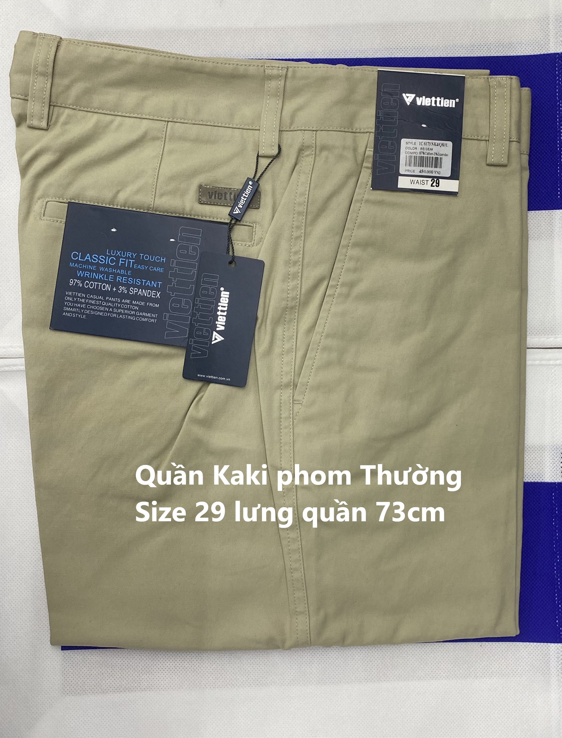 Quần Kaki Việt Tiến lẻ size