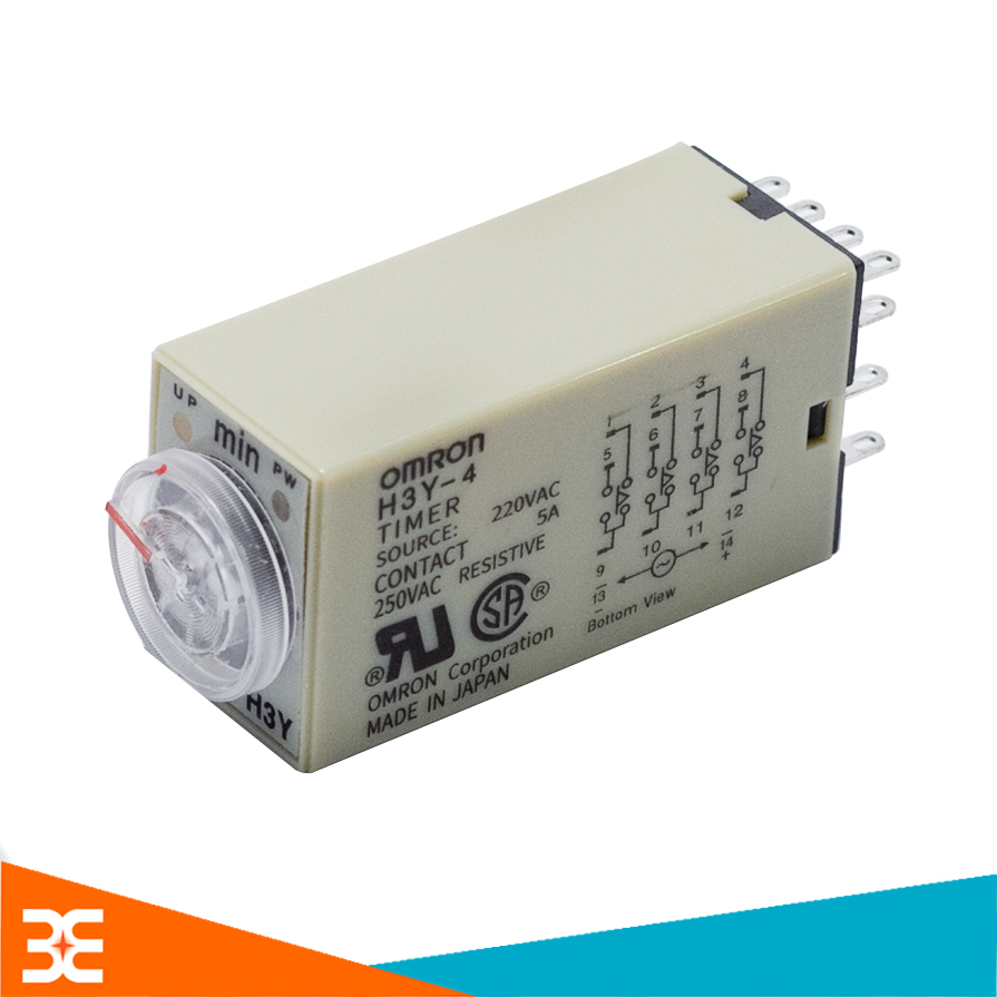 Relay Thời Gian Timer Omron H3Y-4 14P 220V-10M/30M/60M