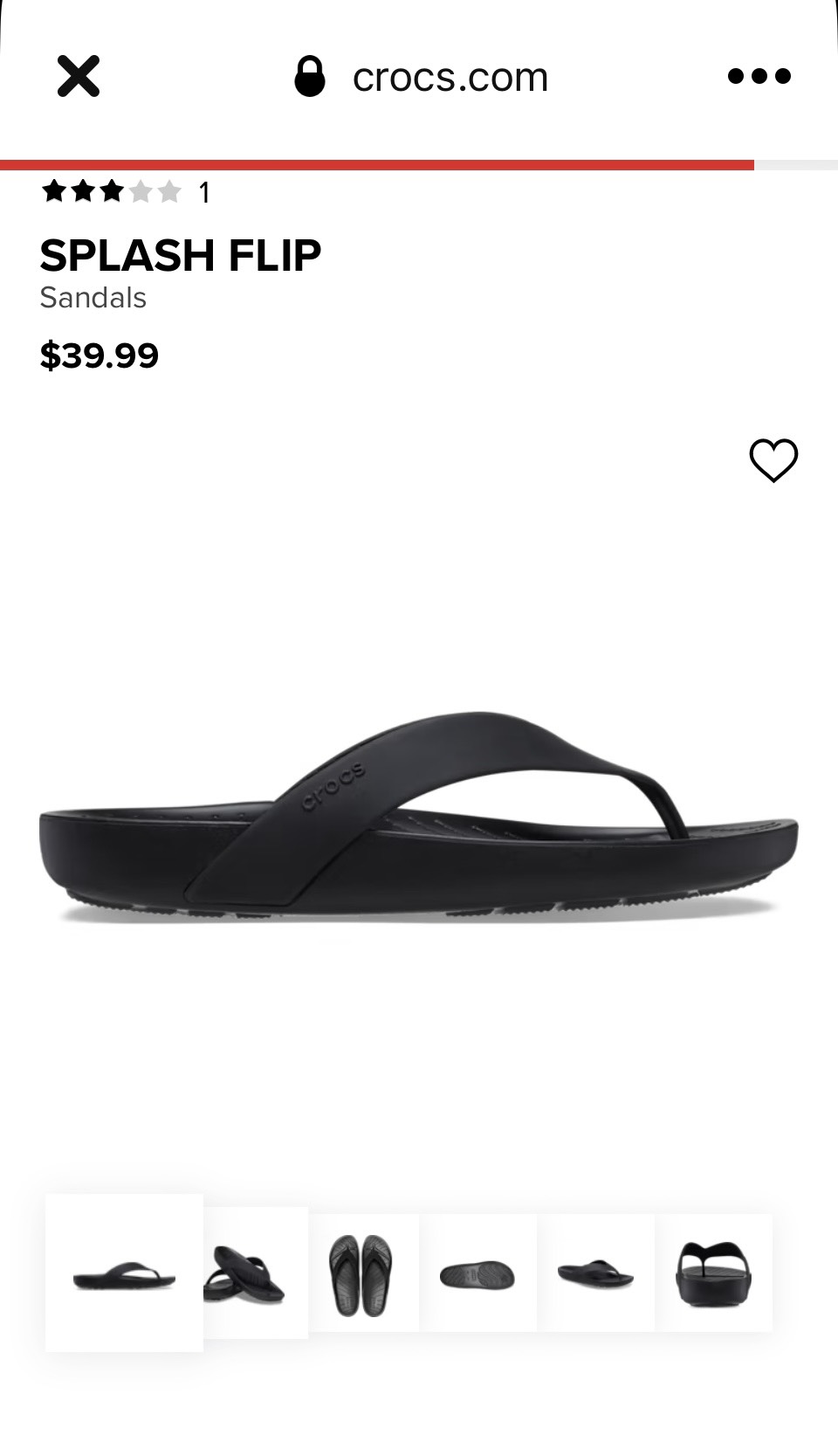 CROCS - Dép xỏ ngón, tông splash Shine cho nữ - PB198