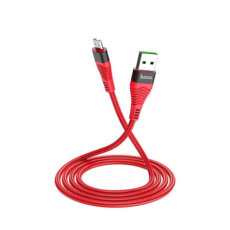 Cáp sạc Micro USB Hoco U53  dành cho Huawei/Oppo/Xiaomi (Hỗ trợ sạc nhanh 4A dài 1.2m)