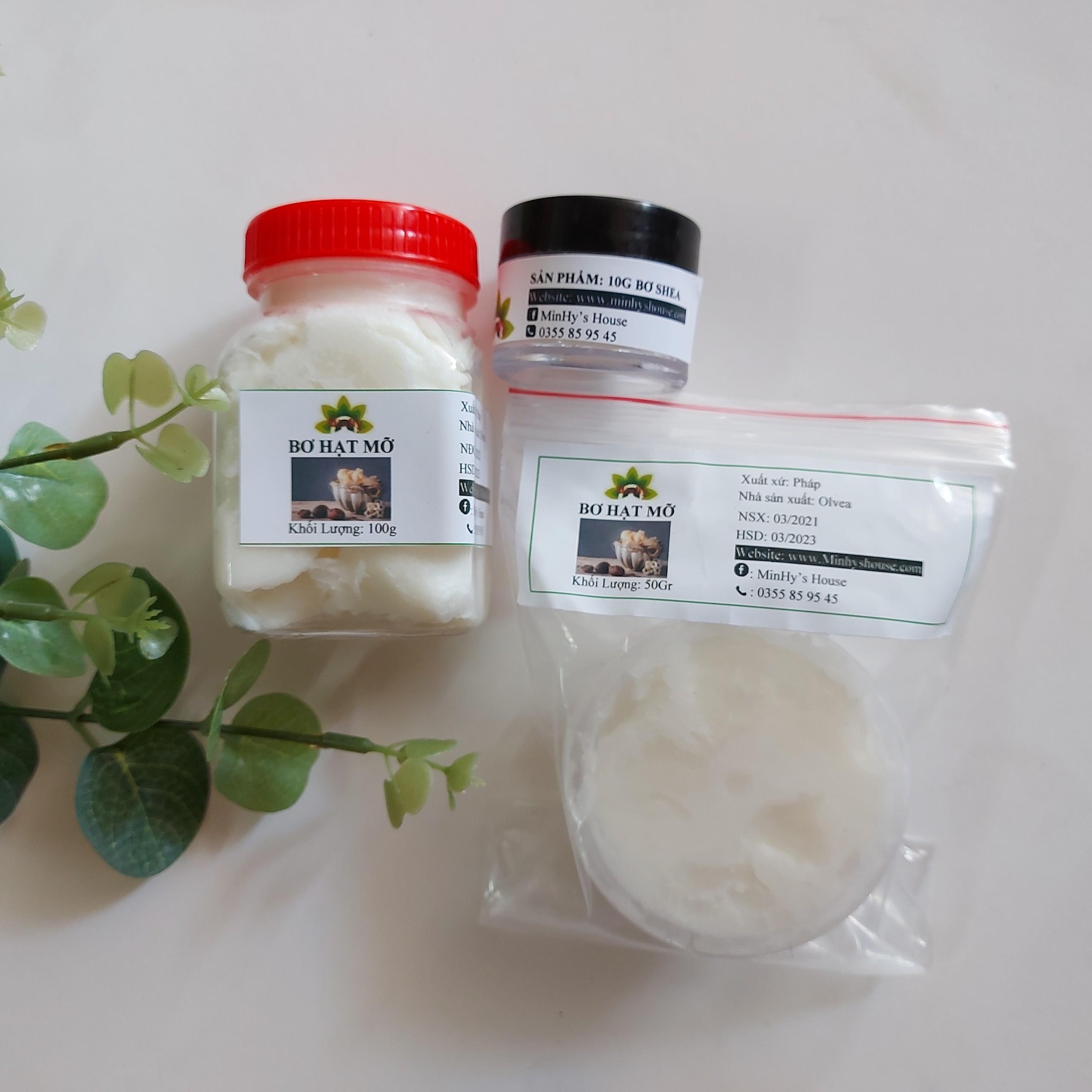 100g Bơ hạt mỡ_shea butter_nguyên liệu làm mỹ phẩm handmade