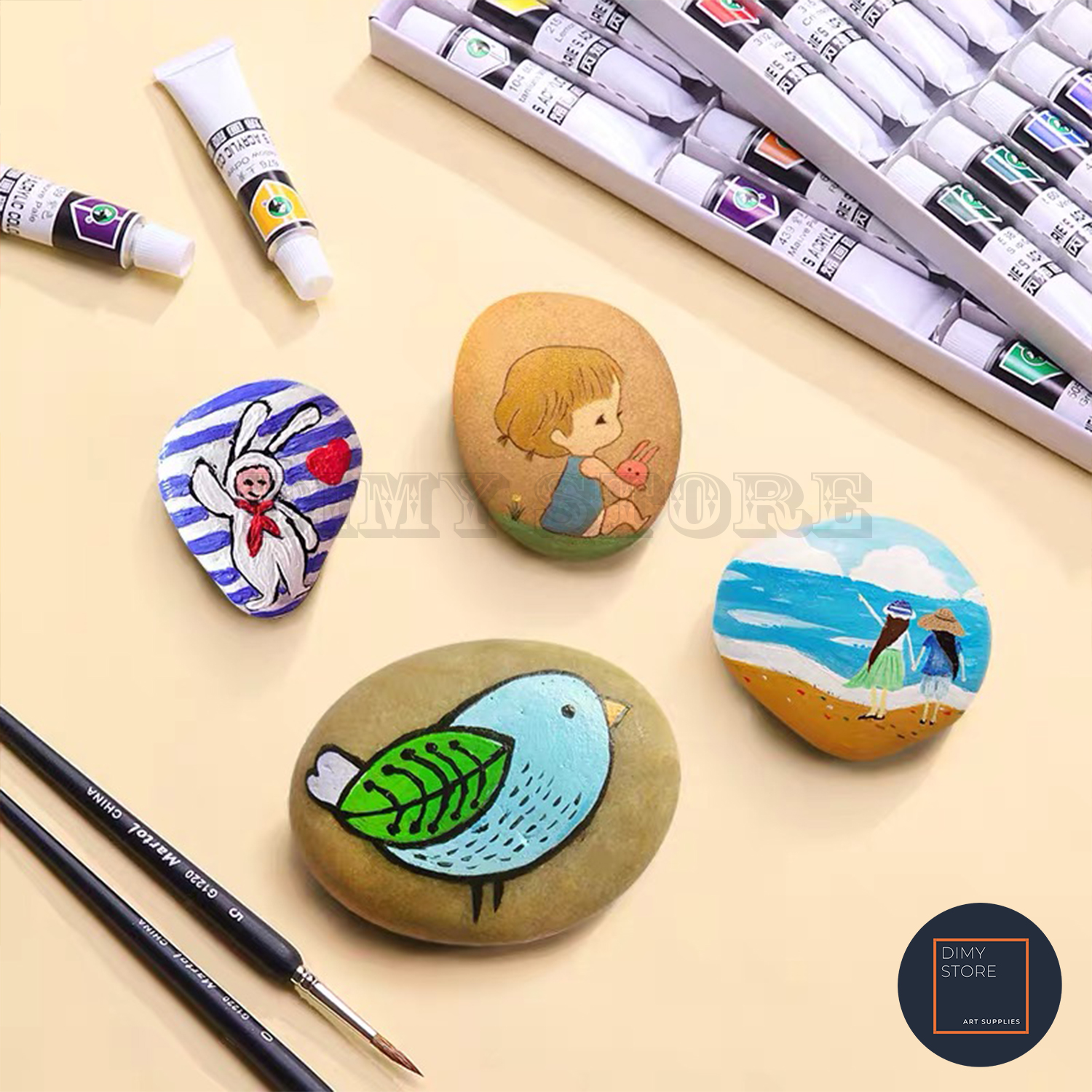 Set 18 màu acrylic Marie's (12ml/tuýp)