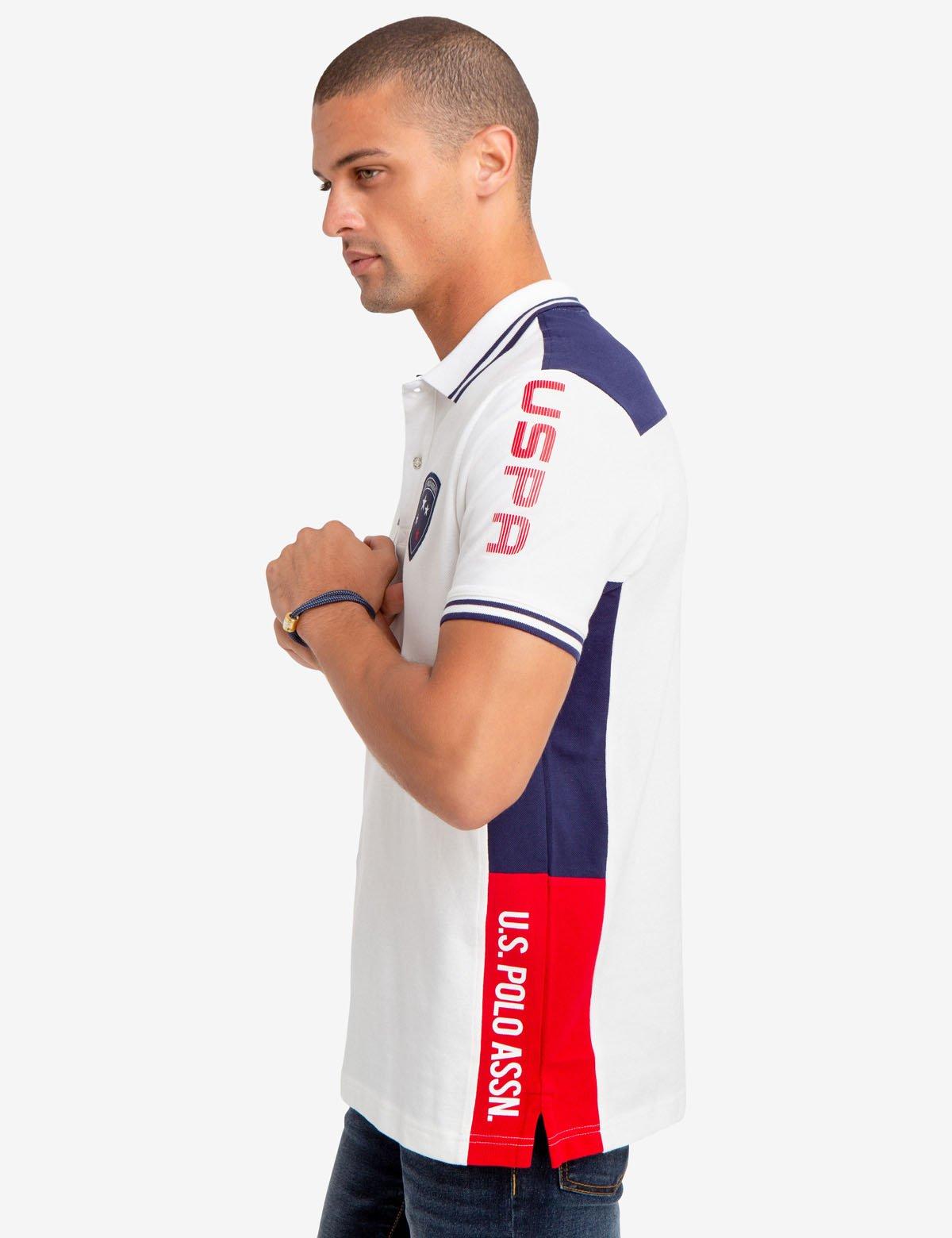 Áo thun US Polo Assn. COLORBLOCK PATCH POLO SHIRT 113576-8800A