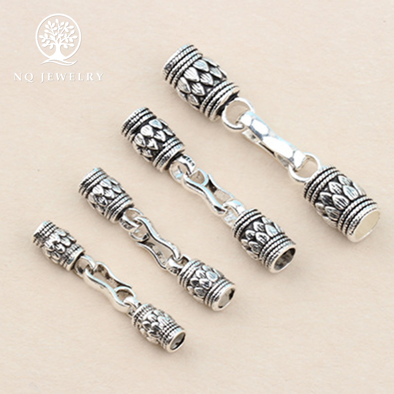 [HCM]Khóa bạc cho vòng tay hoặc dây chuyền handmade - NQ Jewelry