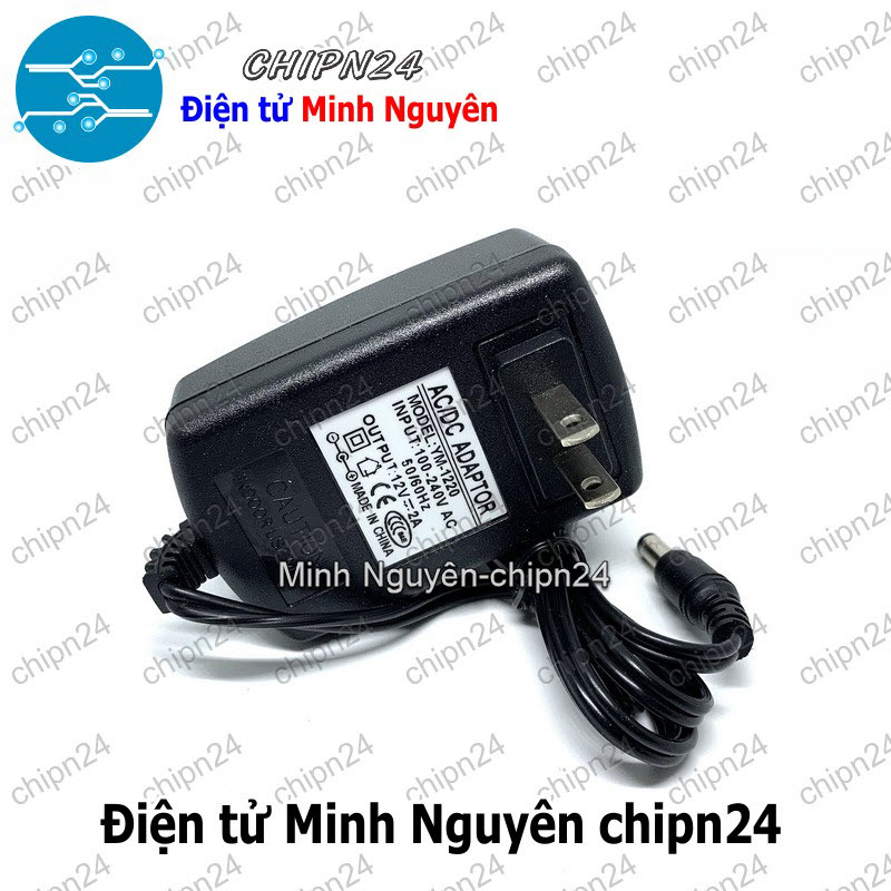 [1 cục] Nguồn Adapter 12V 2A Hàng Tốt - HH000548