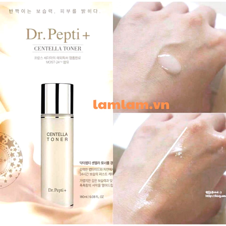 Nước hoa hồng Dr.Pepti Centella Toner 180ml
