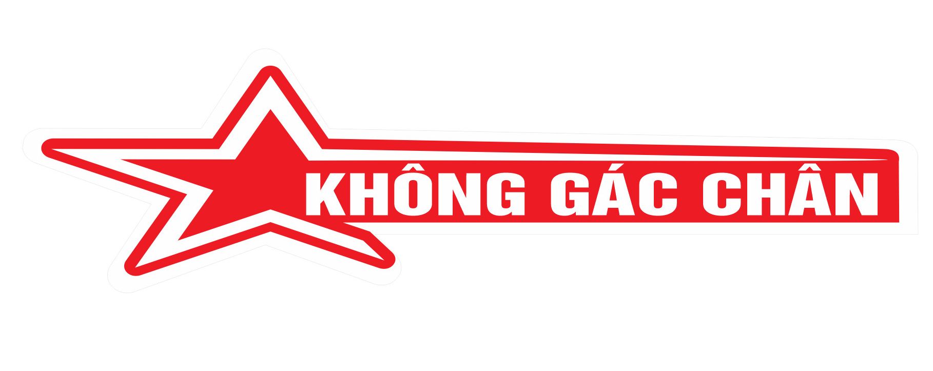 (Decal) Logo không gác chân dán xe ô tô (giá bán/ 1 tem)
