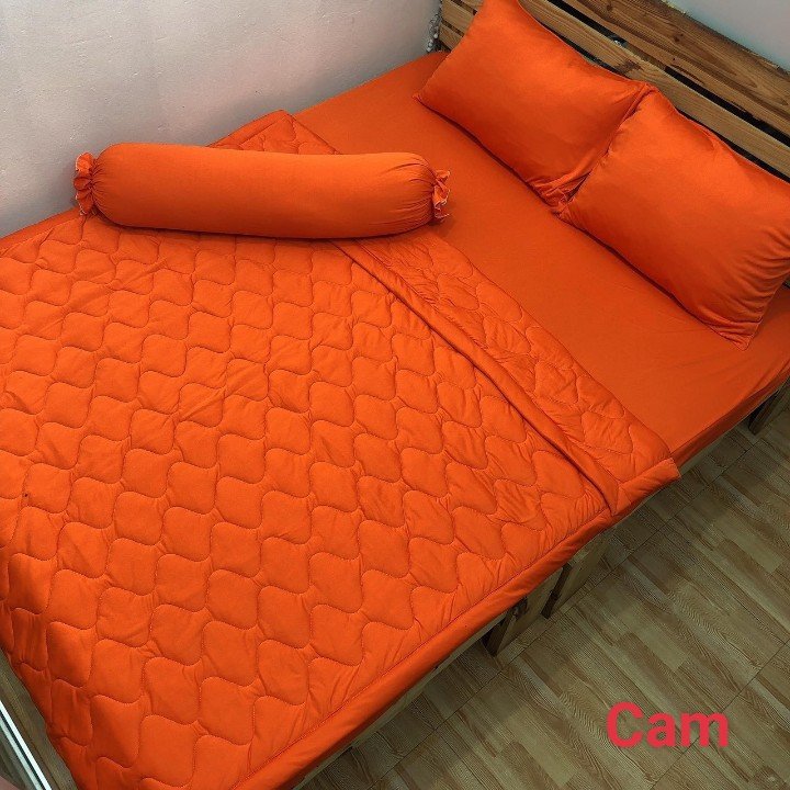 Ga - drap giường lẻ thun mát lạnh lan pham bedding - màu cam