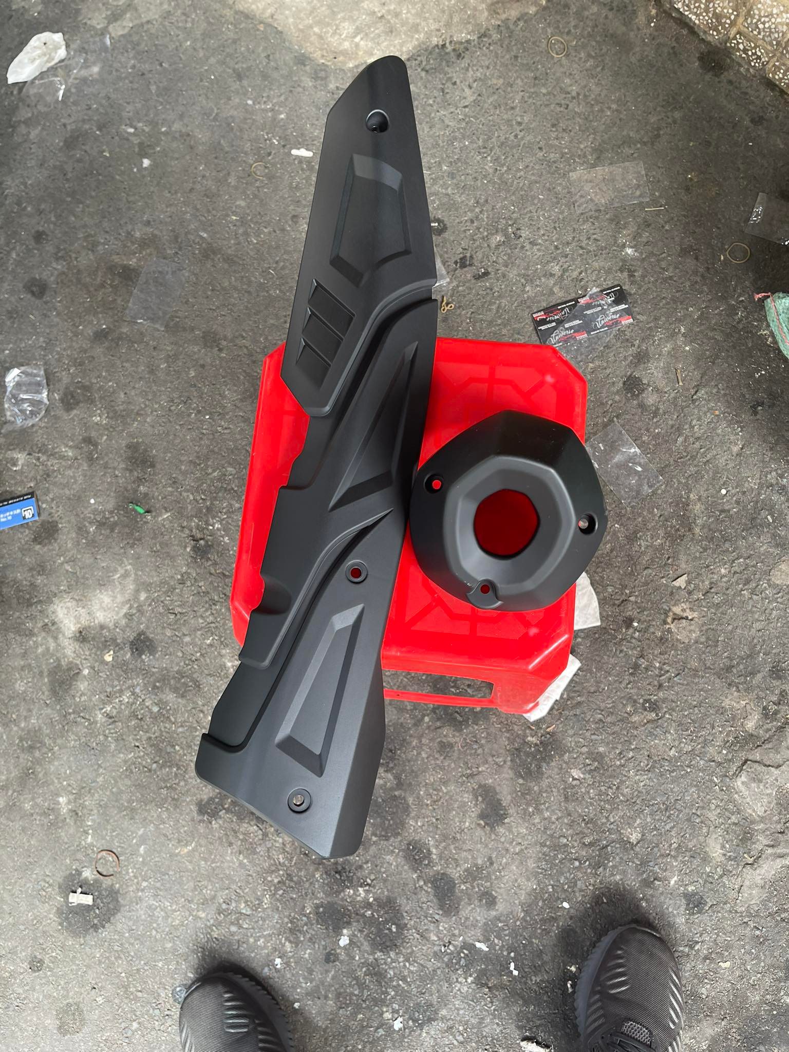 Ốp và đít bô ex155 đen nhám