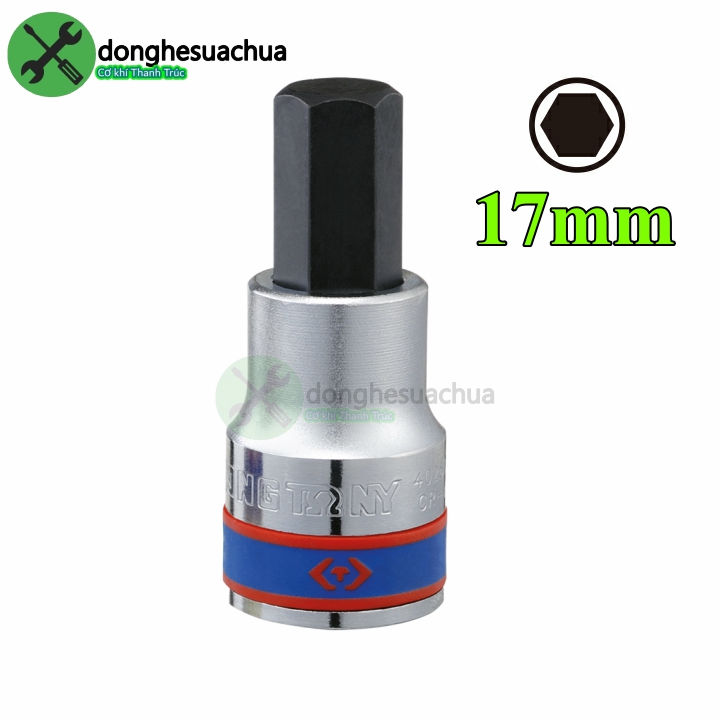 Tuýp lục giác 17mm kingtony 402517 loại 1/2 dài 66mm