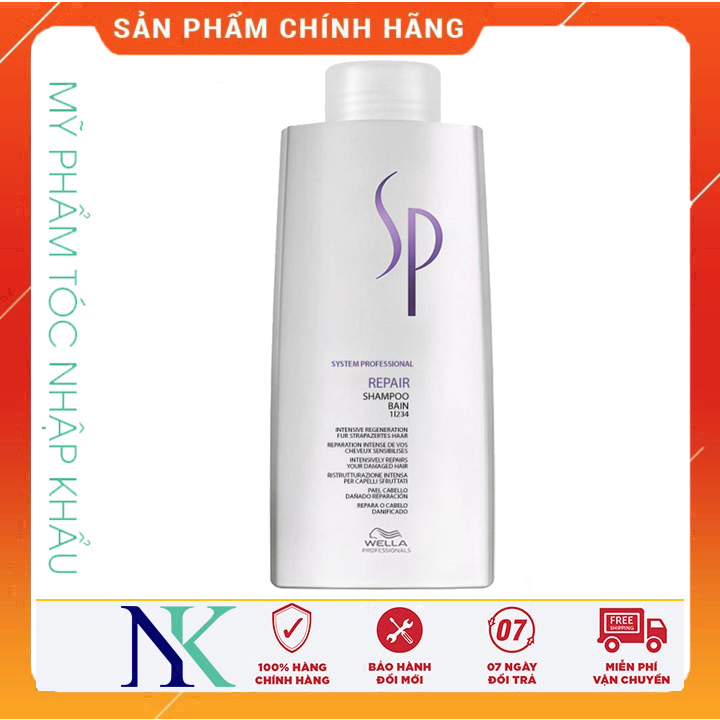 Dầu gội phục hồi tóc hư wella sp repair shampoo 1000ml