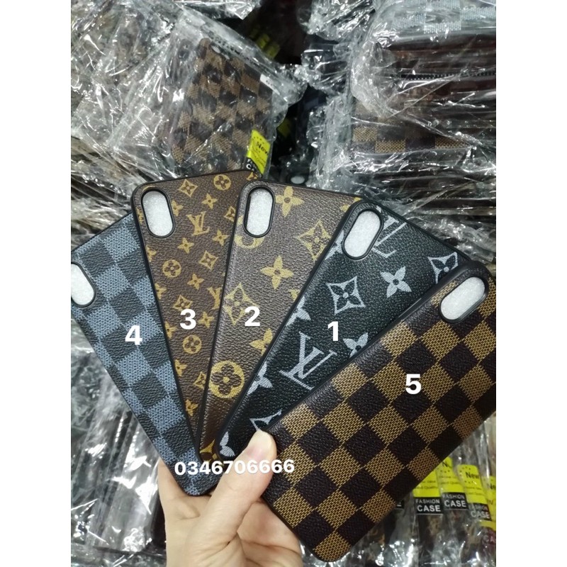 Ốp dẻo lưng Lv xước giả da Iphone