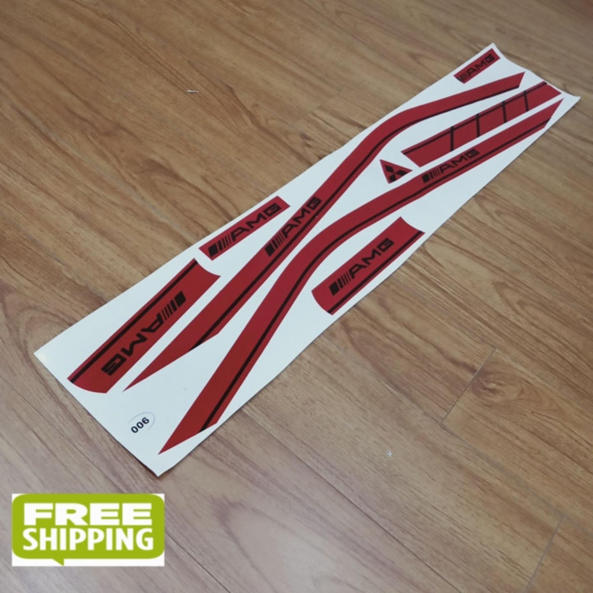 [MIỄN SHIP! MUA NGAY KẺO HẾT] Bộ Tem chỉ AMG ĐỎ - ĐEN dán xe honda SH FS413