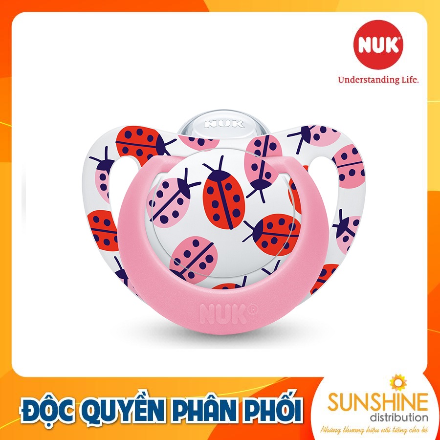 BỘ 2 TI GIẢ NUK GENIUS SILICONE 6 - 18M