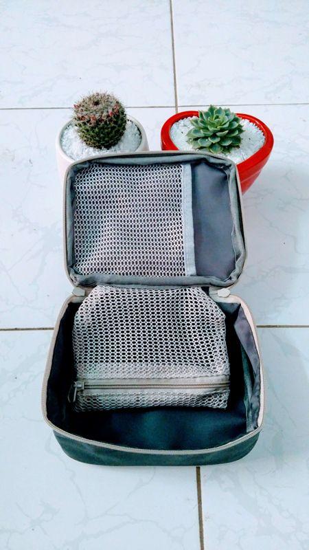 Túi y tế cỡ 13 * 10 * 4 cm màu xám
