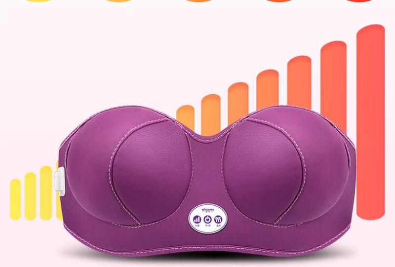 (Hàng Cao Cấp) Đai Massage Massage Ngực Nâng Ngực, Làm nở và săn chắc bầu ngực Có Tia Hồng Ngoại-Máy Massage Nâng Ngực, Sạc Pin An Toàn