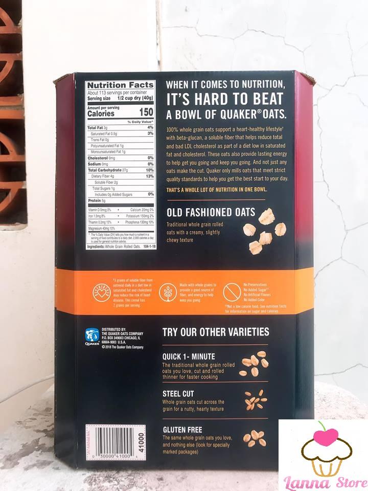 [HÀNG CHUẨN ] Yến mạch Úc Daily Oats Thùng 4,52KG (cán dẹt) Quaker Oats