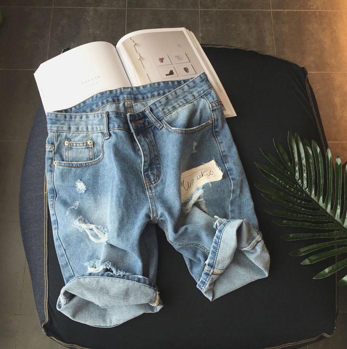 Quần short Jean rách cao cấp Q111