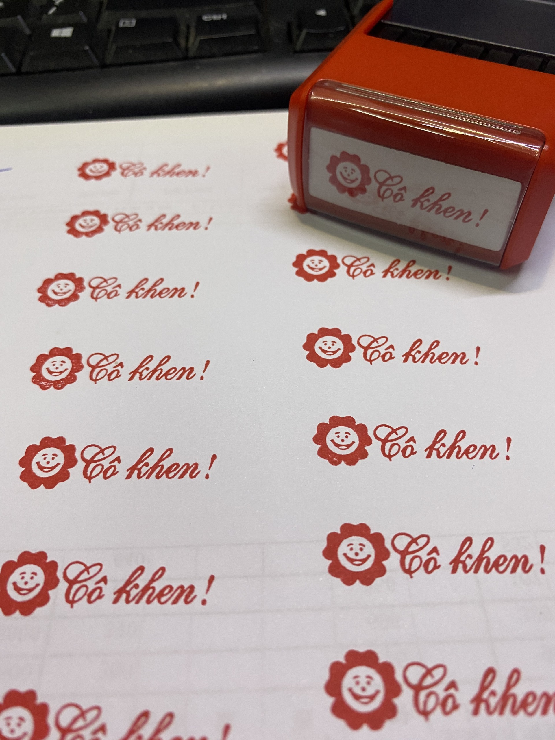 [HCM]Dấu logo tiểu học - dấu mặt cười cô khen!