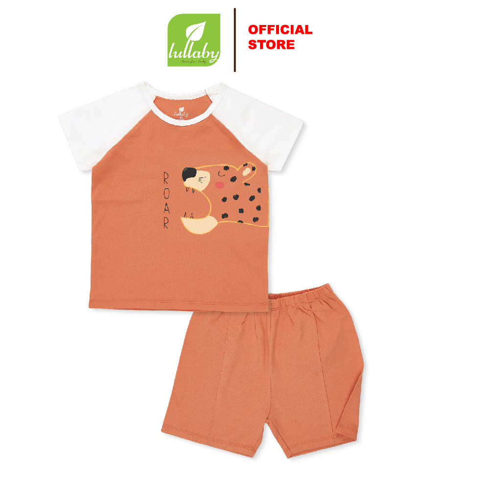 LULLABY - NH135V - Bộ bé trai cộc tay raglan