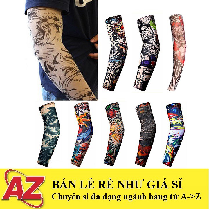 Bộ 2 Ống Găng Tay Hình Xăm - Mẫu Ngẫu Nhiên