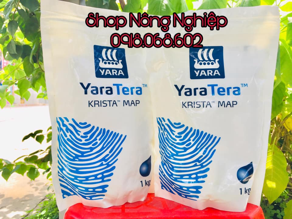 Phân bón hòa tan Yara Tera Krista MAP đóng túi zip 1kg