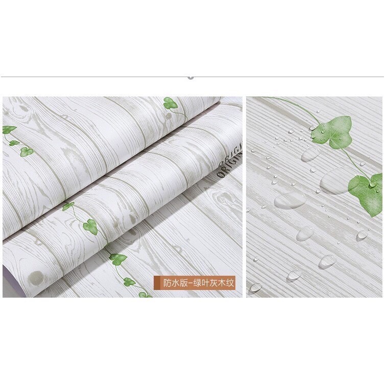 Giấy Dán Tường Vân Gỗ Dây Leo (10m x 45cm)
