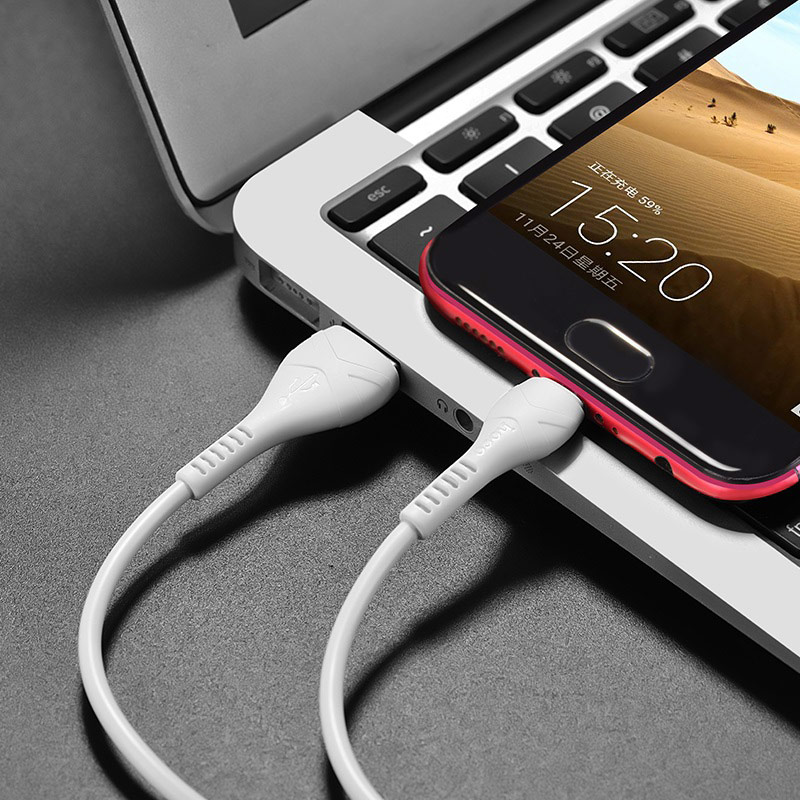 Cáp sạc nhanh Hoco X37 chống rối sạc full dòng iPhone,  iPad, Android, Type-C dây truyền tải dữ liệu dài 1m