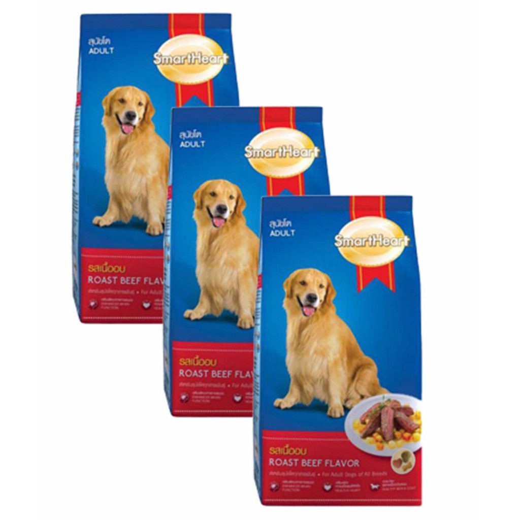 [400g] Hạt SmartHeart cho chó trưởng thành - Bò nướng