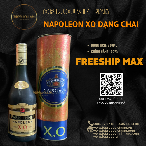 [TopRuouVietNam] Rượu Brandy XO Napoleon XO Dạng Chai 700ml [Hàng Thật]