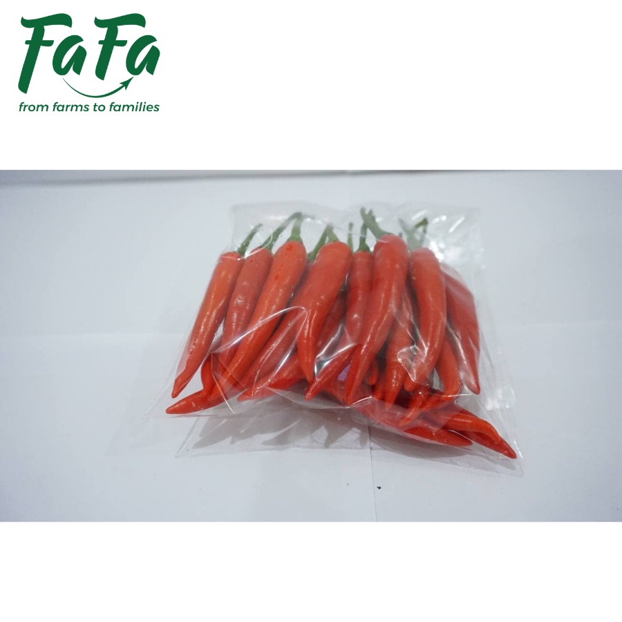 Ớt sừng đỏ FAFA 100gr/túi