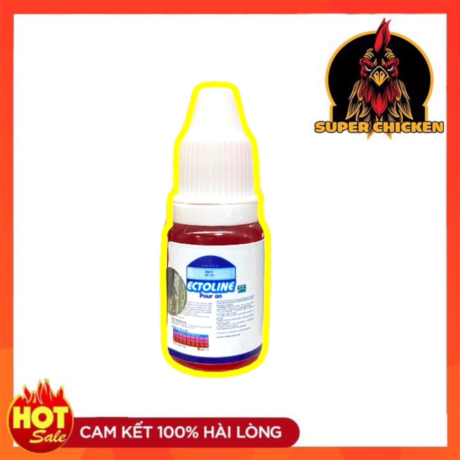 Ectoline - 10ml Nhỏ gáy diệt mạt gà dành cho gà đá