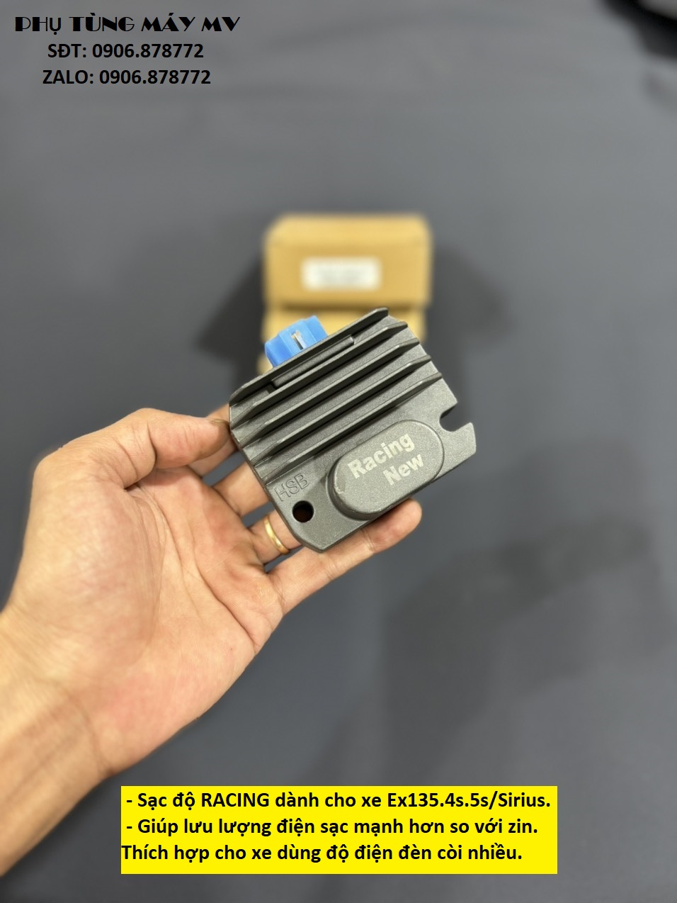 Sạc độ Racing dành cho xe Ex135.4s.5s/Sirius