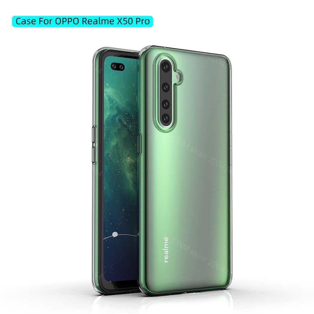 Ốp dẻo trong suốt cho Realme X50 Pro (Hàng loại A)