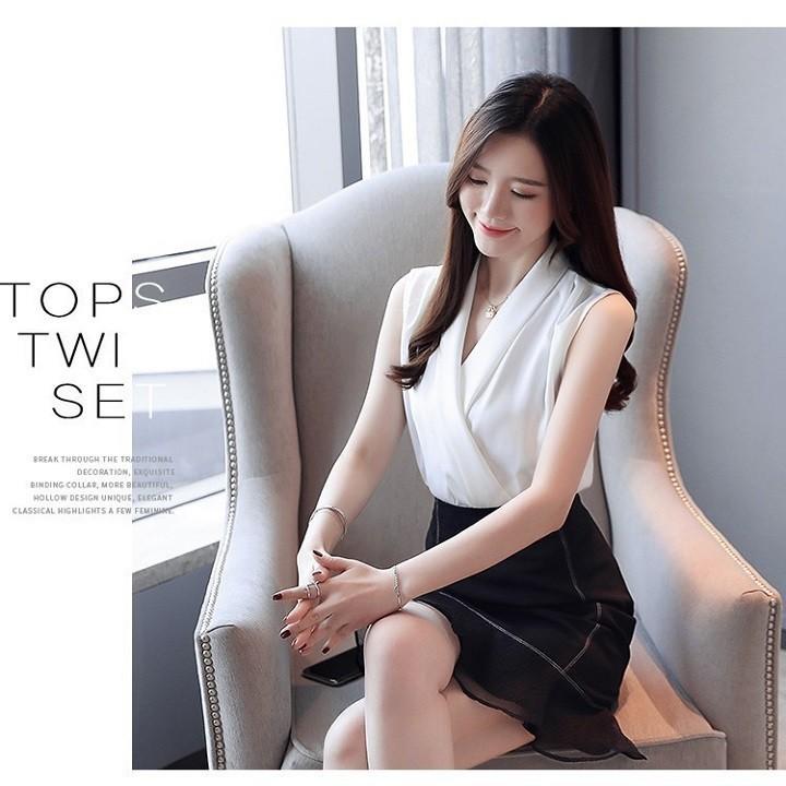 [HCM]ÁO BÓ EO V XẾP TÀ