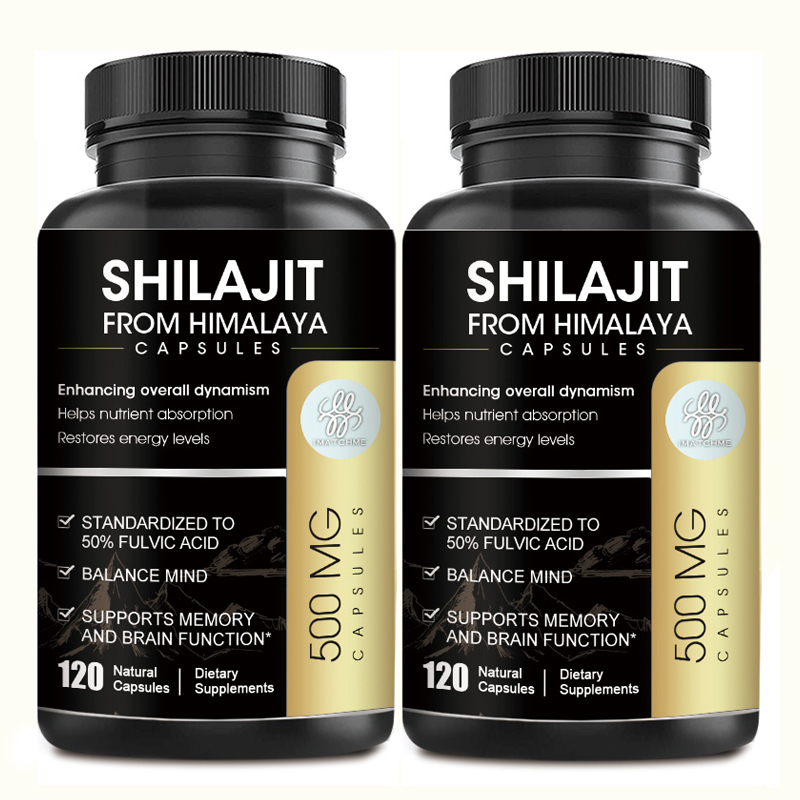 IMATCHME Shilajit Pure Original Resin Capsules 500mg for Enhance Liver Metabolism Lowering Blood Sugar & Anti-Fatigue Energy Support
