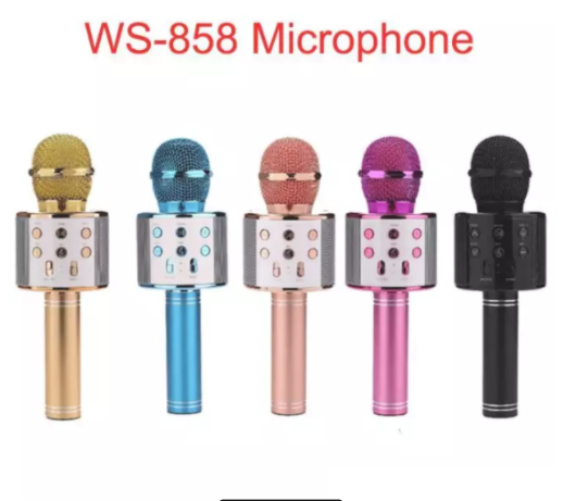 (Giá Huỷ Diệt) Micro kèm loa bluetooth WS-858 cực hot siêu đẹp siêu hay