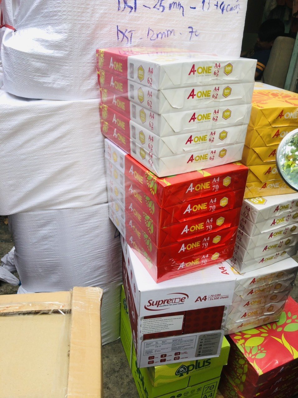 Bìa thái Aone A3 màu trắng
