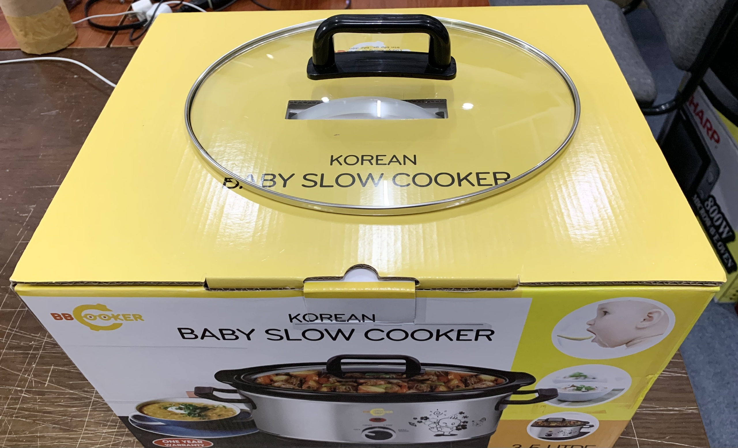 Nắp nồi nấu cháo hầm chậm BBCOOKER 1.5-3.5 Lít